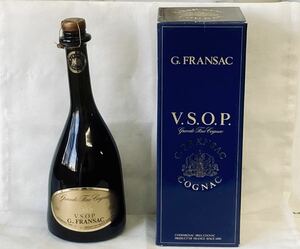 H 未開栓 G.FRANSAC G.フランサック VSOP コニャック 700ｍL 40％ ブランデー 古酒 保管品 アンティーク ヴィンテージ