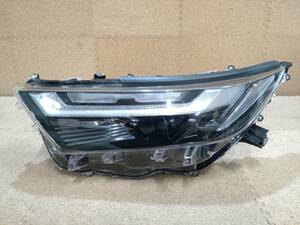 【美品】トヨタ RAV4 ハイブリッド AXAH52 AXAH54 後期 左ヘッドライト LED STANLEY スタンレー 42-112 81185-42E00 打刻 J【R6-1866C-K】