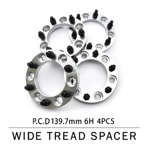 70系ランドクルーザープラドワイドトレッドスペーサー ワイトレ 前後4枚セット P.C.D139.7 ハブ径106mm 6穴 15mm 品番W05