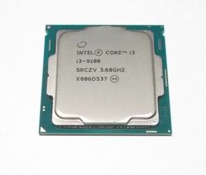 Intel Core i3-9100　4コア　GPU内蔵　LGA1151　動作品　送料無料