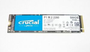 Crucial P1　CT500P1SSD8　500GB　PCIe Gen3x4　NVMe M.2 SSD　動作品　送料無料