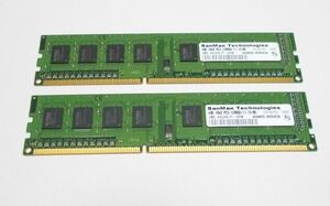 SanMax　DDR3-1600 PC3-12800　4GB x2本セット 合計8GB　DDR3メモリ　動作OK　送料無料