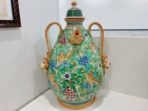 ◆イタリア　陶器　Ceramiche Marino　大壺