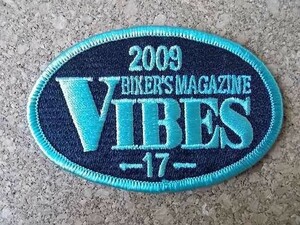 2009年 第17回 VIBES バイブズ ミーティング ワッペン パッチ刺繍ワッペン/ハーレーダビッドソンharley davidson苗場ツーリング新潟バイクA