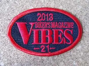 2013年 第21回 VIBES バイブズ ミーティング ワッペン パッチ刺繍ワッペン/ハーレーダビッドソンharley davidson苗場ツーリング新潟バイク