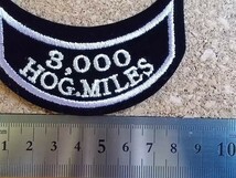 ハーレーダビッドソン オーナーズグループ マイレージ HOG 3000 miles harley davidson 日本 鷹 刺繍 ワッペン /アメリカ パッチMCベスト_画像6