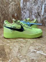 未使用【NIKE ナイキ × OFF WHITE オフホワイト】箱 タグ 替え紐付 AO4606 700 THE 10 AIR FORCE 1 LOW VOLT size US 8_画像3