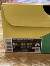 未使用【NIKE SB ナイキ × PASS PORT パスポート】箱 替紐付 DO6199 300 DUNK HIGH PRO QS Work Boot US 6.5_画像9