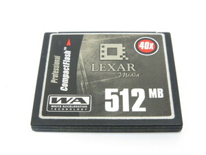 【 フォーマット済 】LEXAR Professional ConpactFlash WA 40X 512MB コンパクトフラッシュメモリ [管2977X]