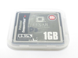 【 フォーマット済 】LEXAR Professional ConpactFlash WA 80X 1GB コンパクトフラッシュメモリ ケース付き [管2974X]