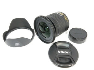 【 美品 】Nikon AF-P 10-20mm F4.5-5.6G VR ニコン レンズ HB-81 純正フード付き [管NI3081]