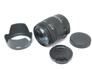 【 中古現状品 】SIGMA 18-250mm F3.5-6.3 DC MACRO OS HSM キヤノン用 マウント レンズ 純正フード付 シグマ [管SI3104]