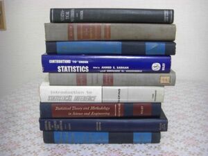 洋書 統計理論 9冊 Statistics Theory、The Foundations of Statistics、Statistics Inference、Statistical Methods 他 D31