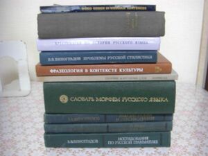 ロシア語 言語に関する洋書 10冊 ロシア語辞典 リトアニアロシア語辞典 ヴィクトル・ヴィノグラードフ 他 F21