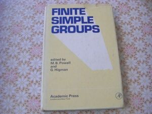  mathematics foreign book Finite simple groups :by M.B. Powell and G. Higman have limit single original group J77