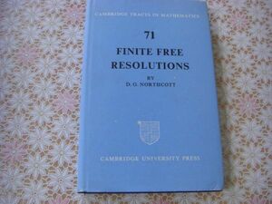 数学洋書 Finite free resolutions：D. G. Northcott ダグラス・ジェフリー・ノースコット 有限の自由解像度 H88