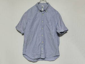 MHL. oxford short sleeves shirt light blue sax L