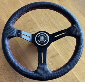 Brand New 33φ Nardi Classic Style Deep Corn Leather Steering With Red Stitch Nardi Classic punching leather deep cone 
