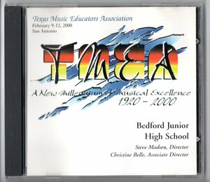 送料無料 吹奏楽CD TMEA2000 ベッドフォード中学校シンフォニックバンド ロングフォードの伝説 アメリカ南北戦争幻想曲 他