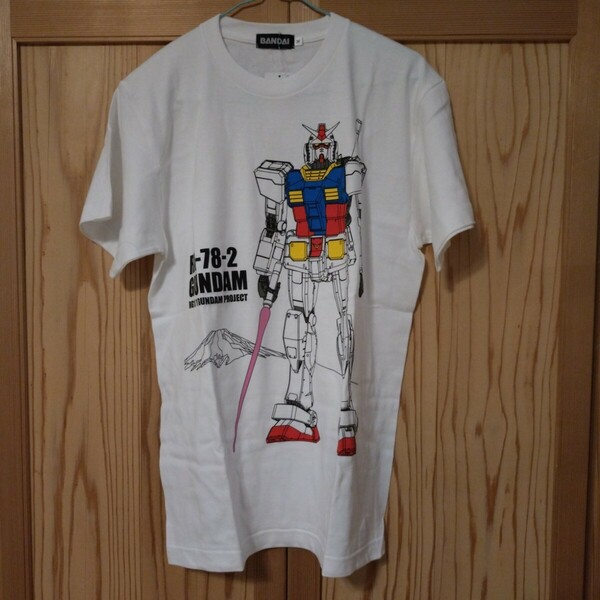 ガンダム RX-78-2 Tシャツ GUNDAM PROJECT 新品 M 希少 ホワイト 半袖 半袖プリントTシャツ