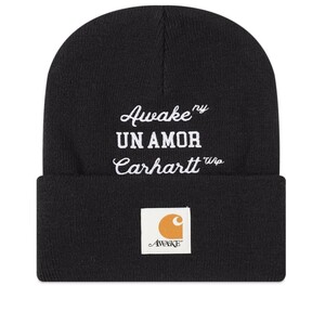 Awake NY Carhartt アウェイク ニューヨーク cap beanie ワッチキャップ script スクリプト 刺繍 ニット帽 新品 ビーニー キャップ 帽子