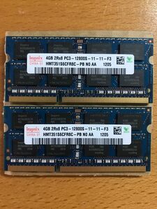 Hynix HMT351S6CFR8C-PB DDR3-12800(DDR3-1600) (4GB×2枚 計8GB)