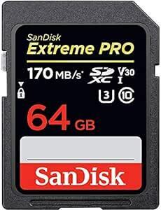 SanDisk サンディスク Extreme Pro SDXC 64GB カード UHS-I 超高速U3 V30 Class1
