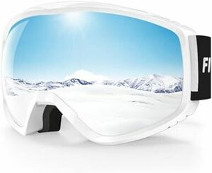 [Findway] スキーゴーグル スノーゴーグル スノーボードゴーグル 眼鏡対応 OTG 曇り止め 広視野球面レンズ 防風/防雪