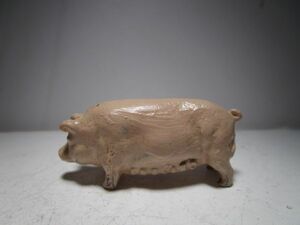 1930～40年代 ヴィンテージ 英国製 豚のオブジェ (Lead製) Lサイズ ミニチュア玩具/古玩具/ジオラマ玩具