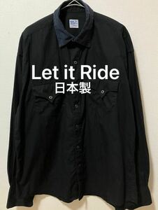日本製　Let it Ride レットイットライド　ウエスタンシャツ　オーバーサイズ