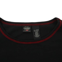 POLO JEANS COMPANY RALPH LAUREN ビッグサイズ ロングスリーブTシャツ XXL ブラック コットン 袖ロゴ 90年代_画像4