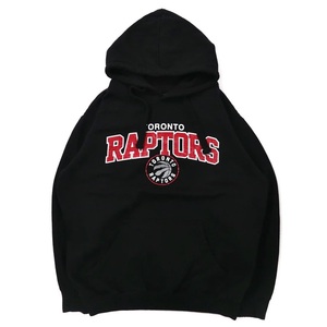 NBA TORONTO RAPTORS プルオーバーパーカー L ブラック コットン 裏起毛