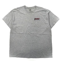 GILDAN ビッグサイズ プリントTシャツ 2XL グレー コットン 両面プリント CONCRETE CENTRAL_画像2