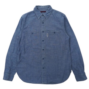 BLUE BLUE シャンブレー ワークシャツ 2 ブルー コットン 日本製