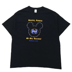 GILDAN ビッグサイズ プリントTシャツ 2XL ブラック コットン 両面プリント