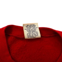 USA製 90年代 RED OAK カレッジプリントスウェット XL レッド コットン 裏起毛 BRONCHOS ビッグサイズ_画像5