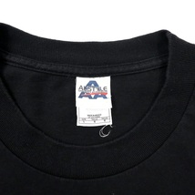 AAA ALSTYLE IOWA HAWKEYES 90年代 カレッジプリントTシャツ L ブラック コットン メキシコ製_画像4