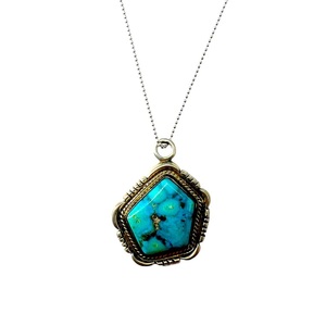 NAVAJO VINTAGE INDIAN JEWELRY TURQUOISE NECKLACE ナバホ族 インディアンジュエリー
