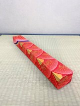 【三枝堂】新品　金彩昇鯉（赤）　幅４５ｃｍ×丈9５ｃｍ　原田　辰志　掛け軸　タペストリー　５月の飾りに！☆送料は当社負担☆　1点限_画像4