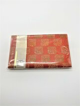 【三枝堂】新品　正絹 念珠袋　 古代裂　「瓦燈牡丹紋」紙箱入り 　☆送料は当社負担☆　1点限り_画像2