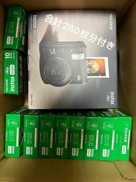 【新品未開封】　FUJIFILM mini99 フィルム(白)280枚付き