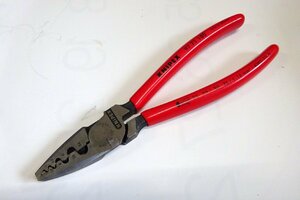 KNiPEX(クニペックス）エンドスリーブ用圧着ペンチ　9771180　送料無料