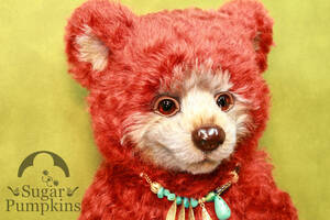 Art hand Auction ◆Sugar Pumpkins◆ May 2024 Home-Looking Bear [Annika Berry Forest] Artist Sales New Teddy Bear Stuffed Animal Handmade Art Doll, teddy bear, Teddy bears in general, Body length 10cm - 30cm