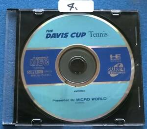 NEC PC Engine CD-ROM ソフト DAVIS CUP　 中古ジャンク品　4