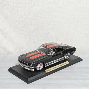 Maisto 1/18 Ford Mustang GTA fast back 1967 Ford Mustang GTA Fastback Ame car die-cast minicar 