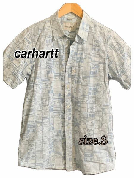 【Carhartt】カーハート L/S Deaver Shirt 半袖 コットンシャツ ブルー系 水色