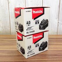 【WH-0741】未使用 makita マキタ 純正 バッテリー BL1040B 10.8V 4.0Ah A-59863 箱入 2個セット_画像3