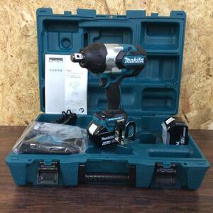 【WH-0861】未使用 makita マキタ 充電式 インパクトレンチ TW1001DRGX 18V 6.0Ah [バッテリー2個+充電器] 純正フルセット