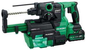【WH-0746】未使用 HiKOKI ハイコーキ コードレスロータリハンマドリル DH3628DB 2XPZ 集じんタイプ 36V 電池2個+充電器