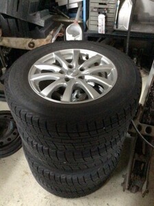 ヨコハマ IG30 215/65R16 スタッドレスタイヤ＆アルミホイール4本セット 中古